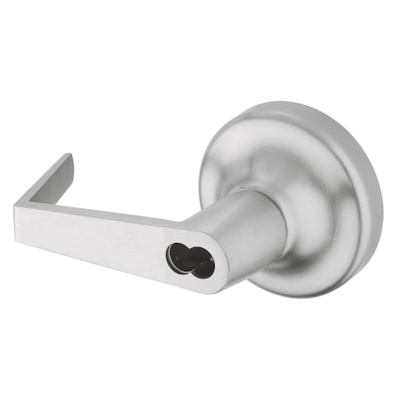 YALE Exit Trim, Augusta Lever, Less Core, Night Latch, US26D, SFIC Housing B-AU441F 626